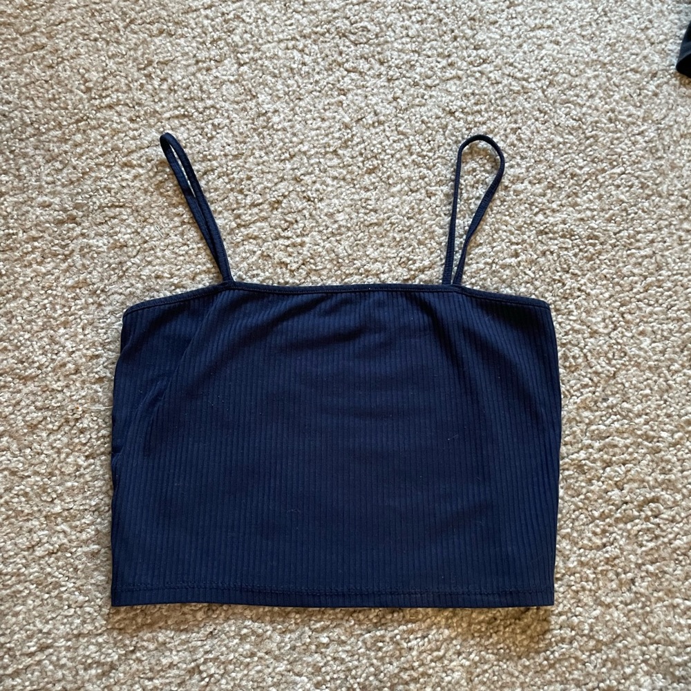 Pac Sun navy cropped tank